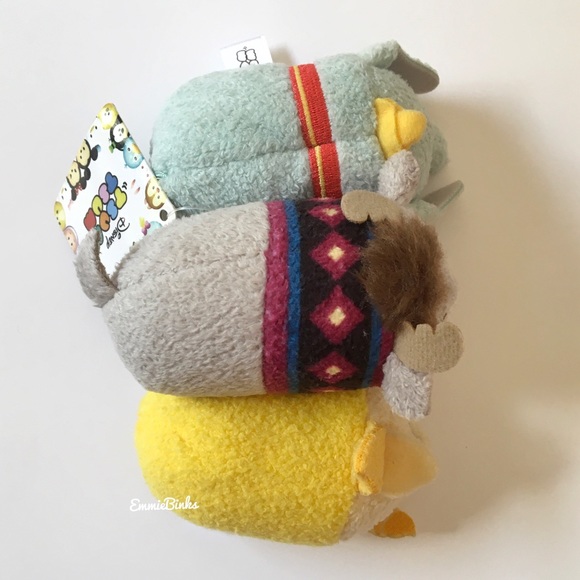 ✨3for$38 Set of 3 Disney Tsum Tsum Mini Plush Collectibles | Dumbo Lumiere Sven - Picture 4 of 16